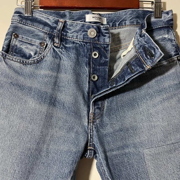 Moussy Vintage Gallagher Straight Button Fly Jeans in Blue size 27 - Picture 9 of 14